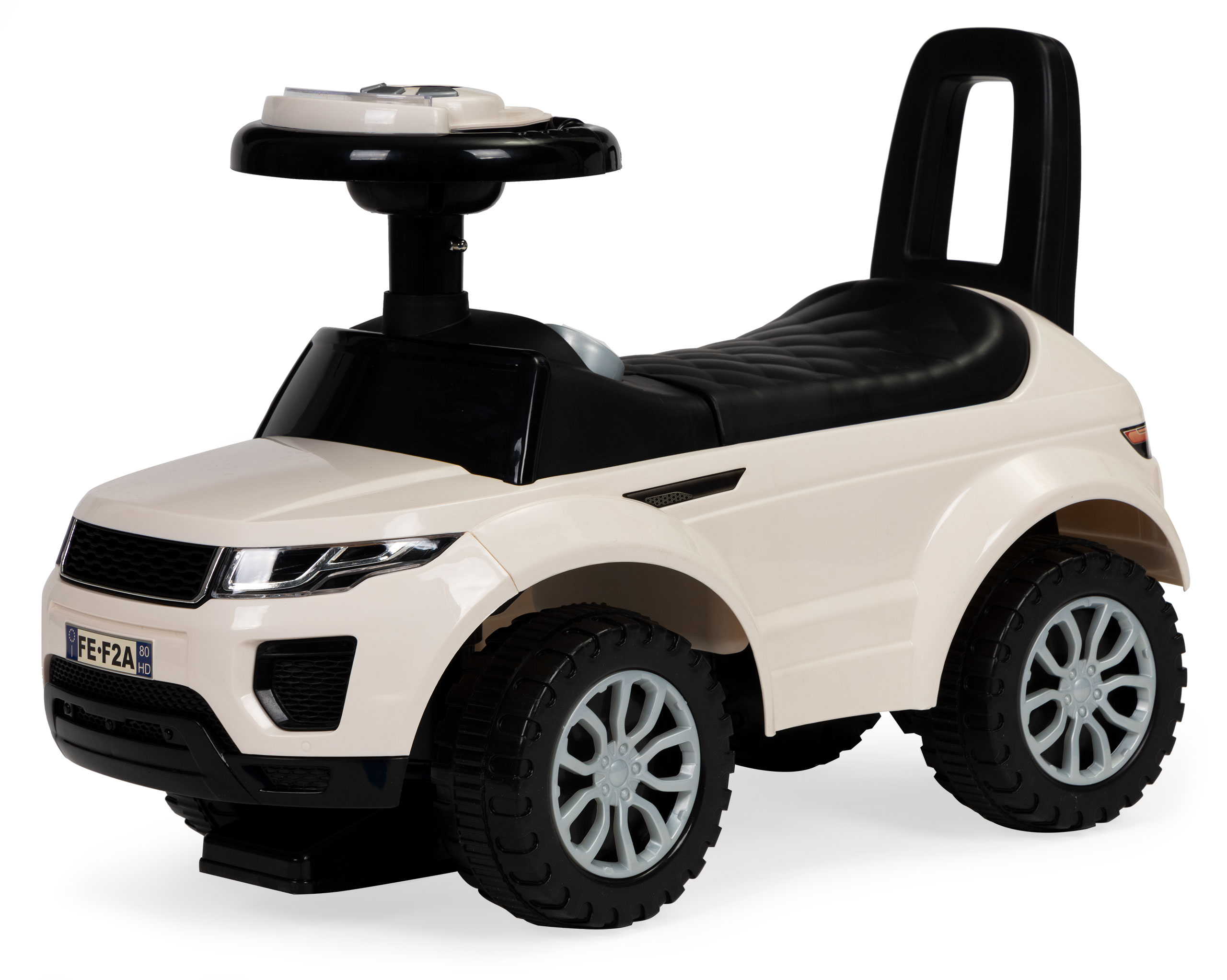 Paspiriama mašinėlė su garsais ecotoys, smėlio spalvos