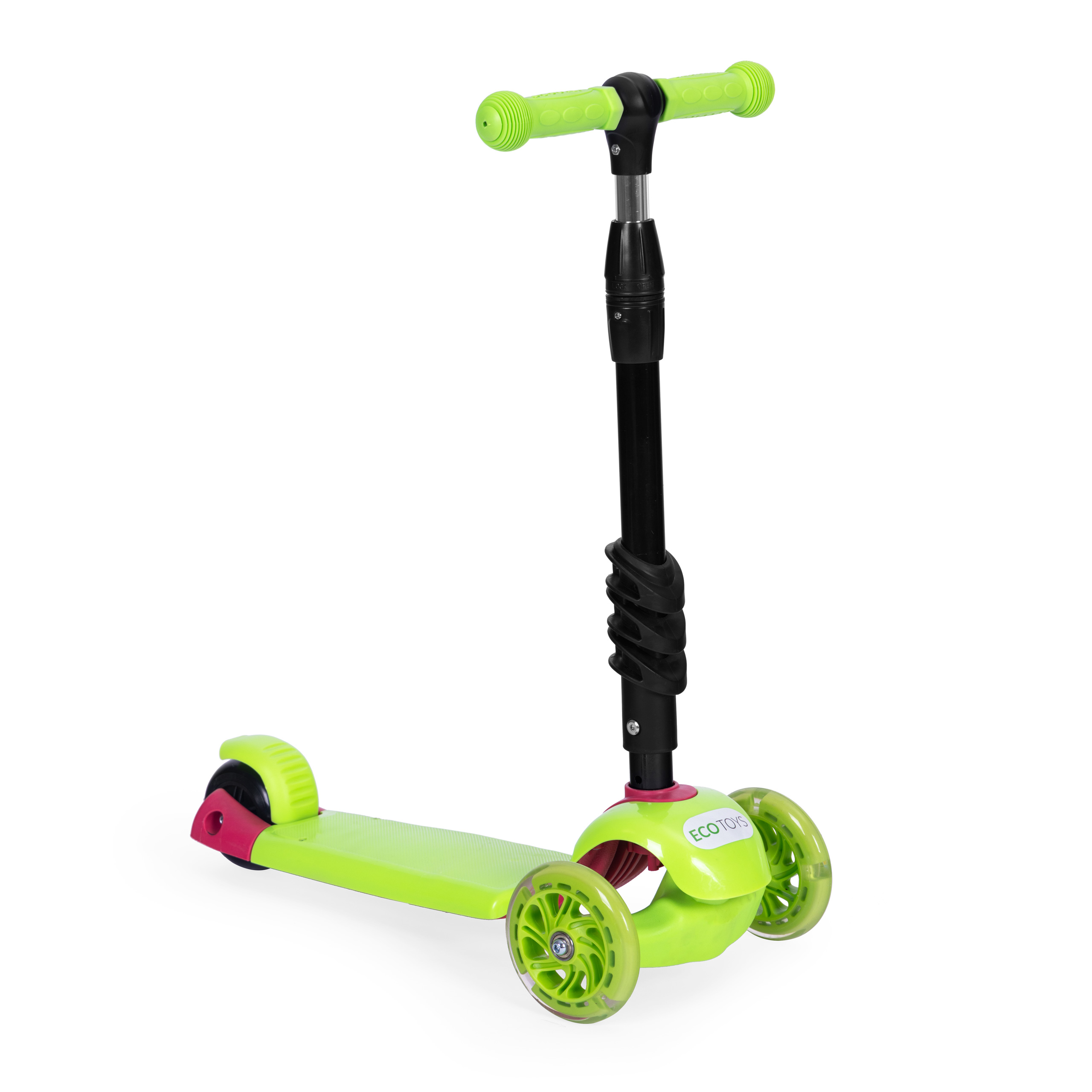 Triratis paspirtukas ecotoys 5in1, žalias