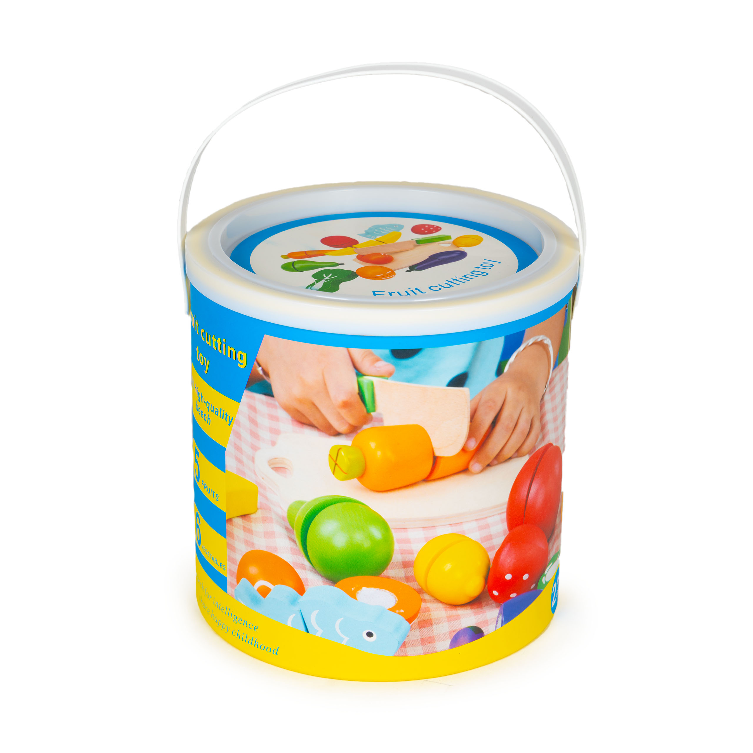 Medinės daržovės ir vaisiai pjaustymui Multistore HC517244, 13 elementų