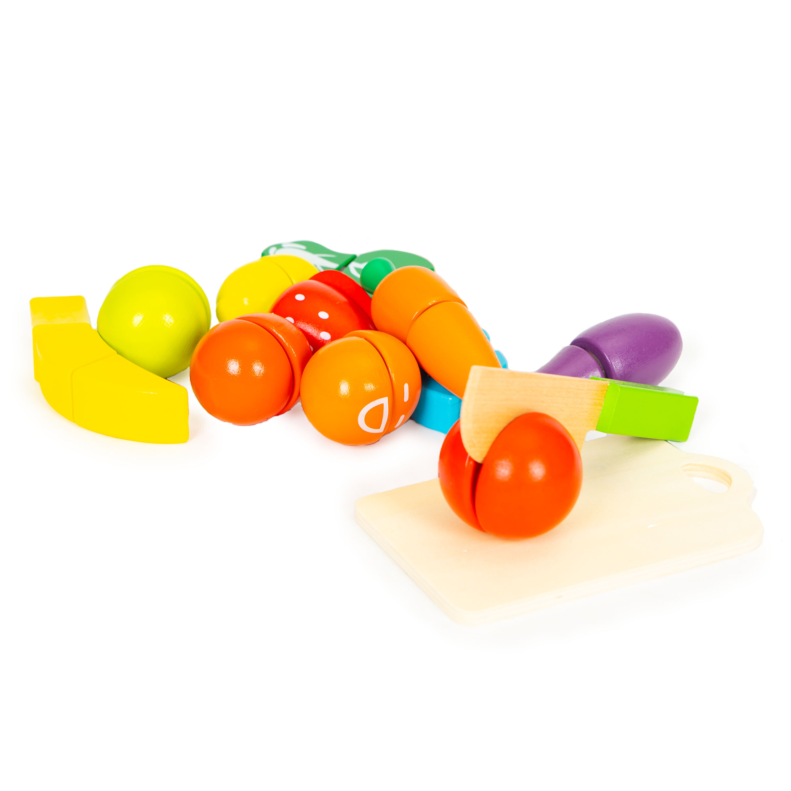 Medinės daržovės ir vaisiai pjaustymui Multistore HC517244, 13 elementų