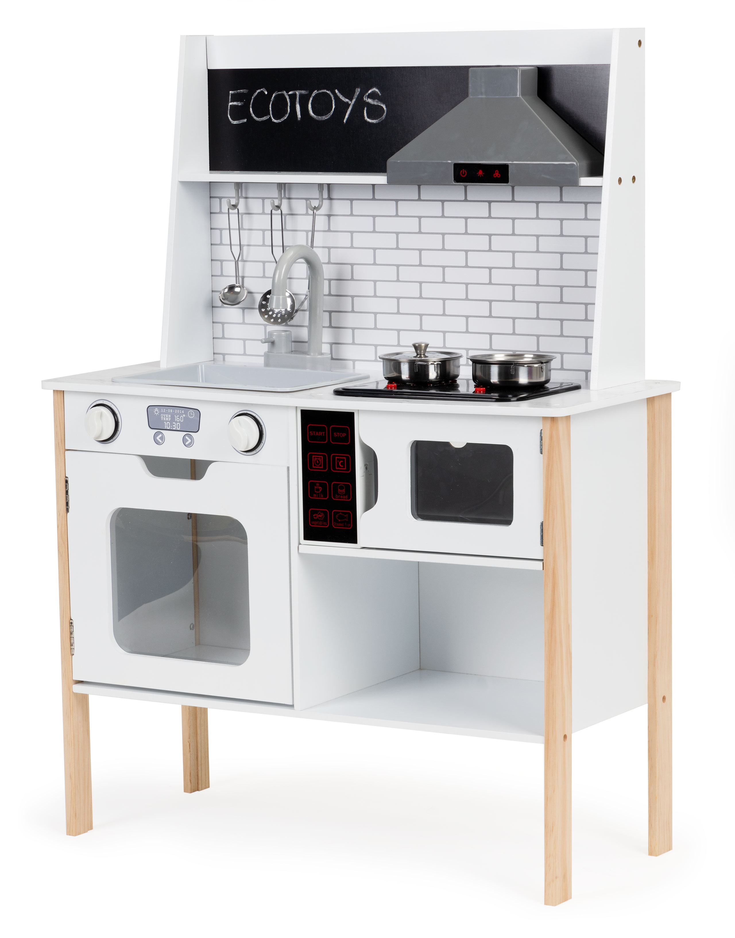 Medinė virtuvėlė su garsais Ecotoys, PLK537