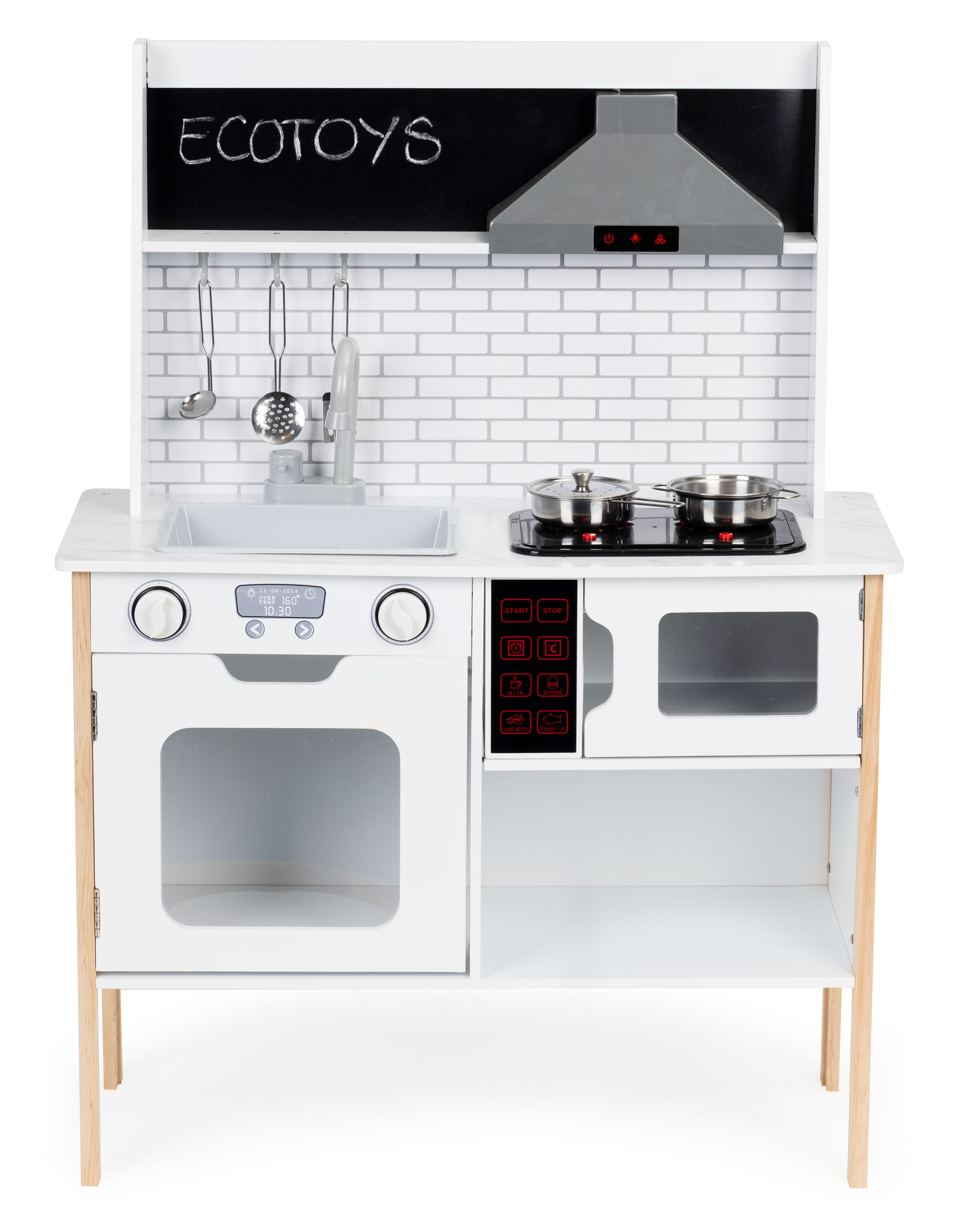 Medinė virtuvėlė su garsais Ecotoys, PLK537