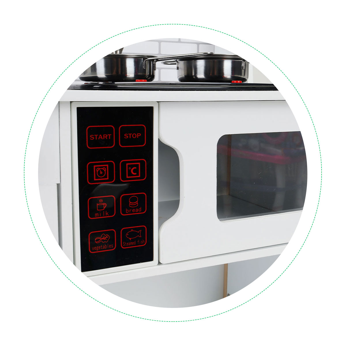 Medinė virtuvėlė su garsais Ecotoys, PLK537