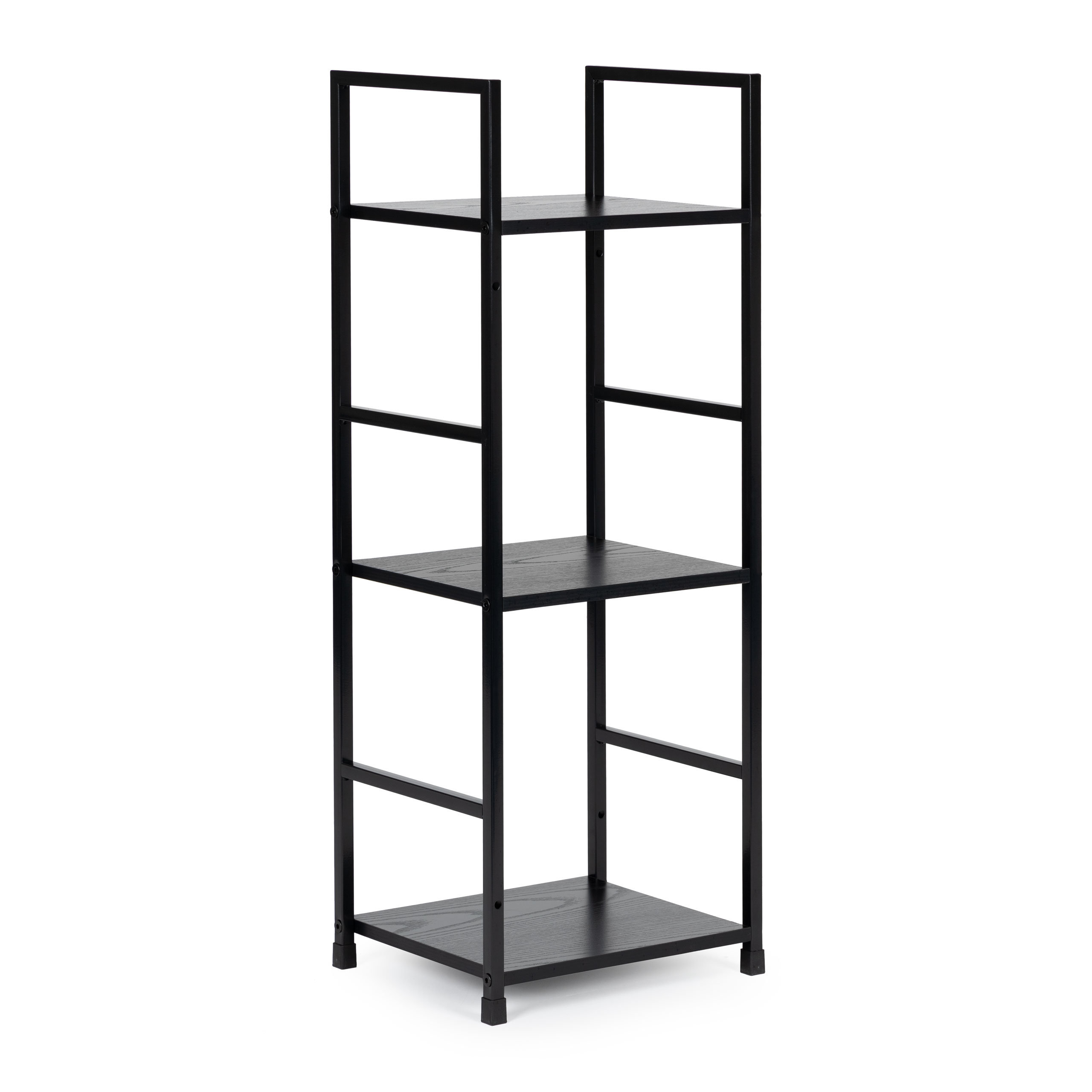 Moderni lentyna, metalinis rėmas, loft, juoda