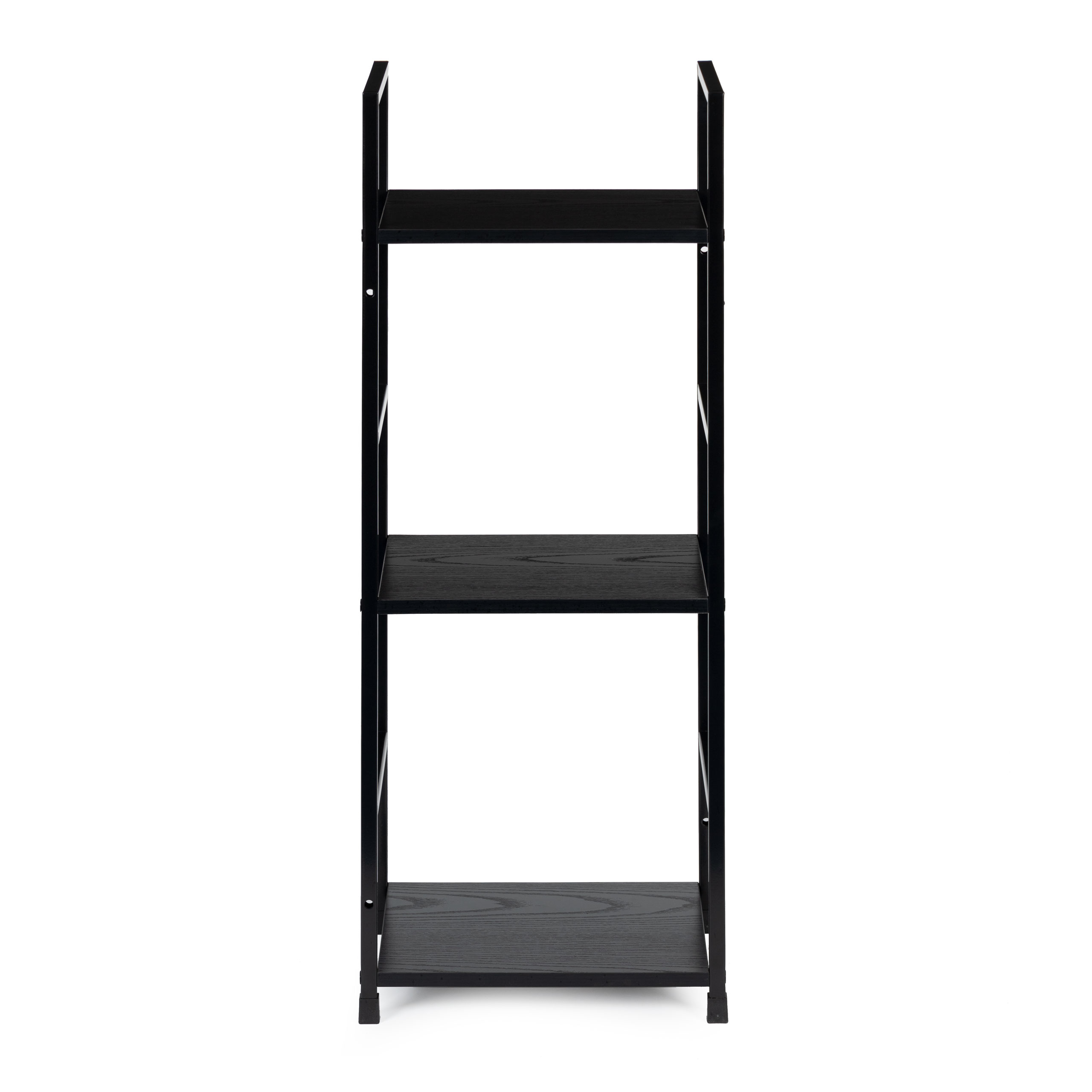 Moderni lentyna, metalinis rėmas, loft, juoda