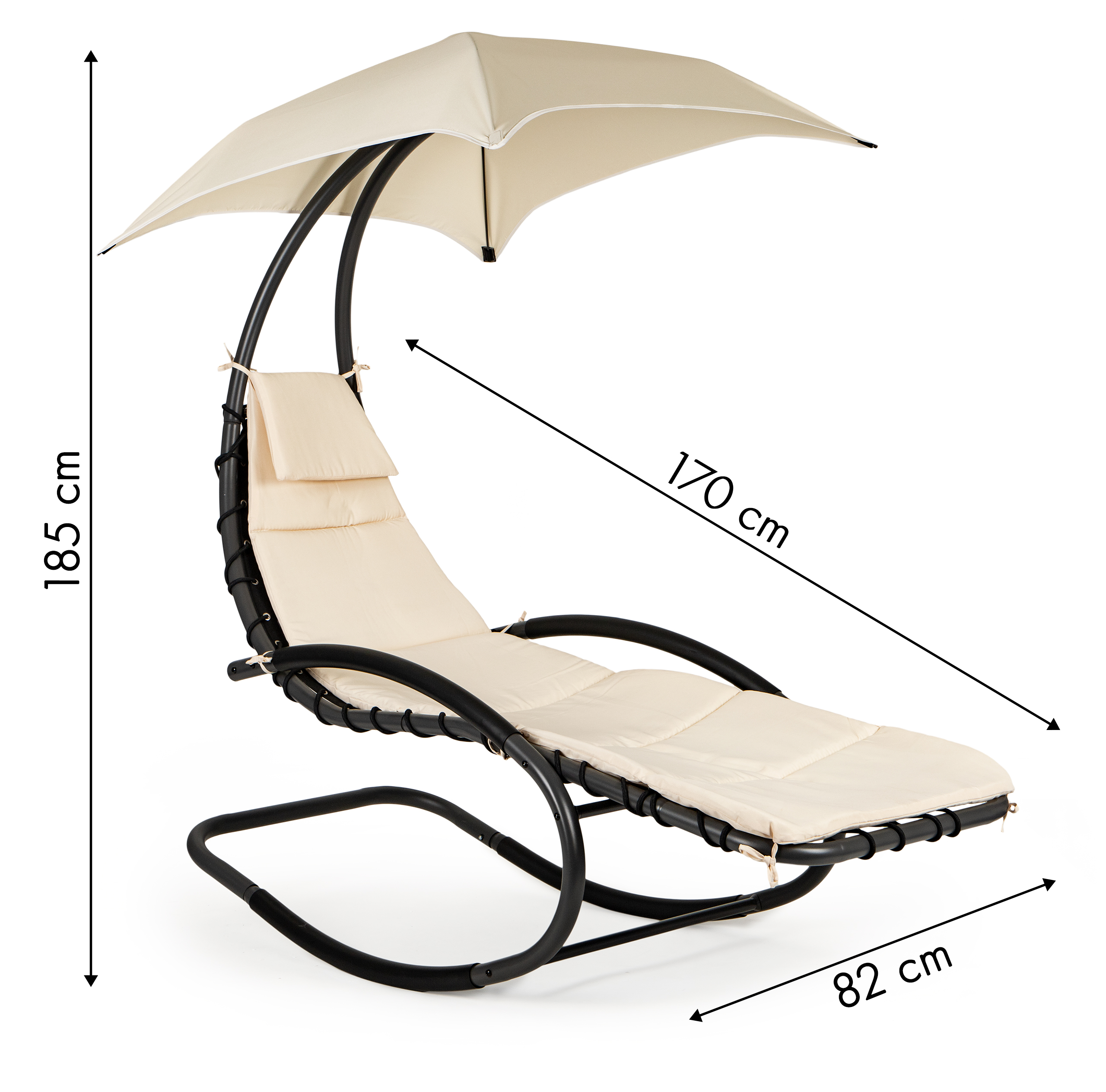 Modernus sodo gultas 170x82x85 cm