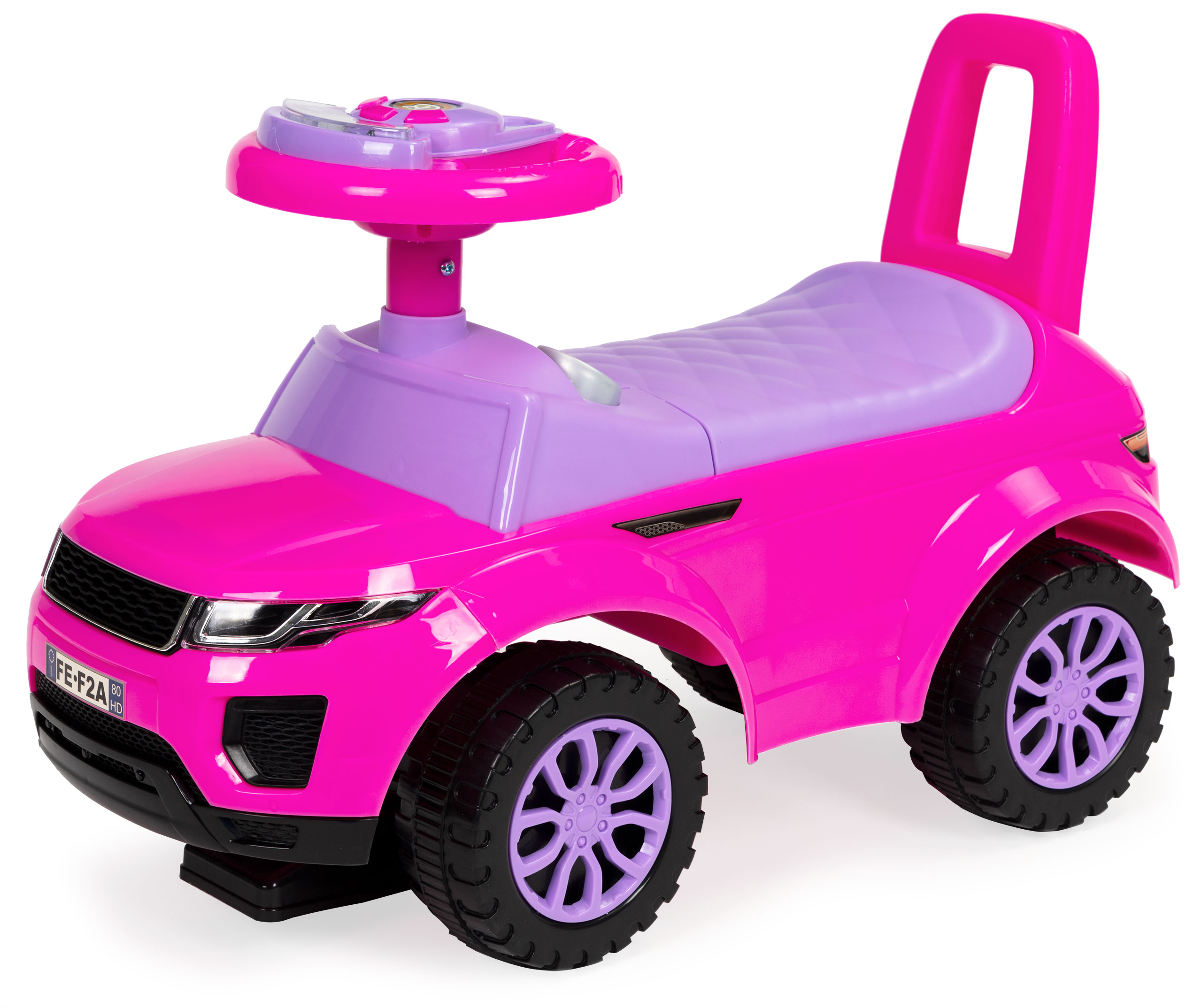 Paspiriama mašinėlė su garsais ecotoys, rožinė