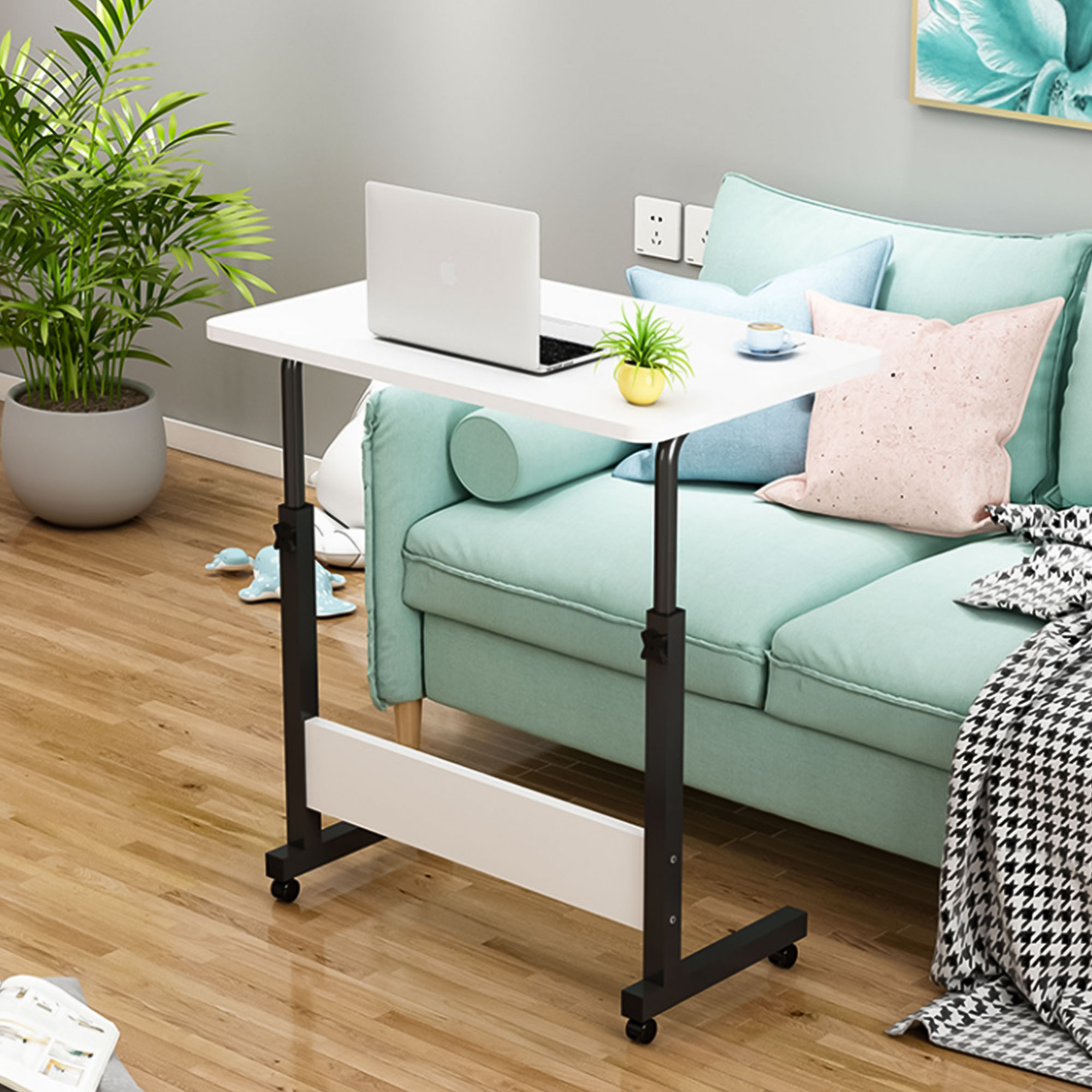 Nešiojamojo kompiuterio stalas modernhome, baltas