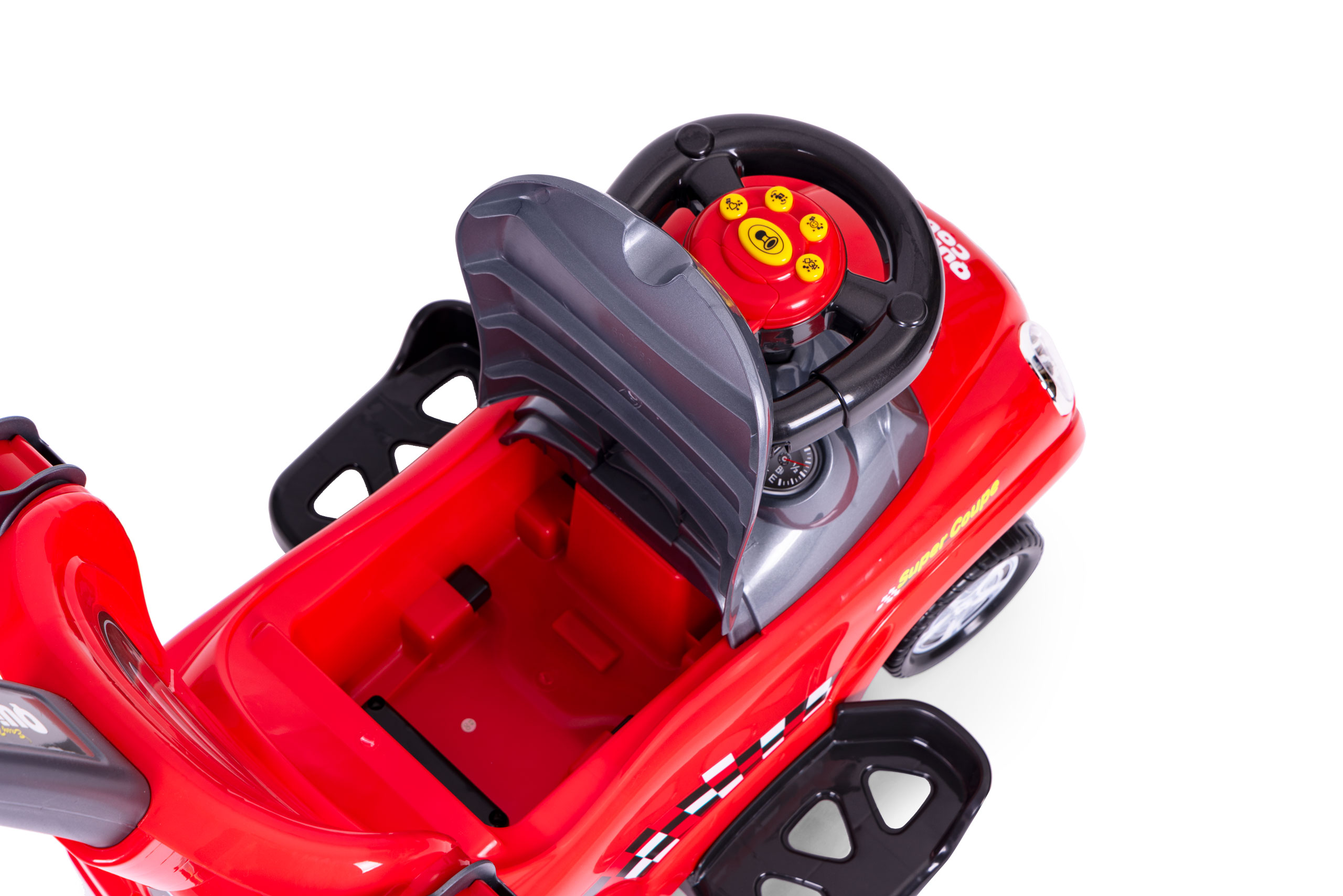 Paspiriama mašinėlė EcoToys 3in1, raudona