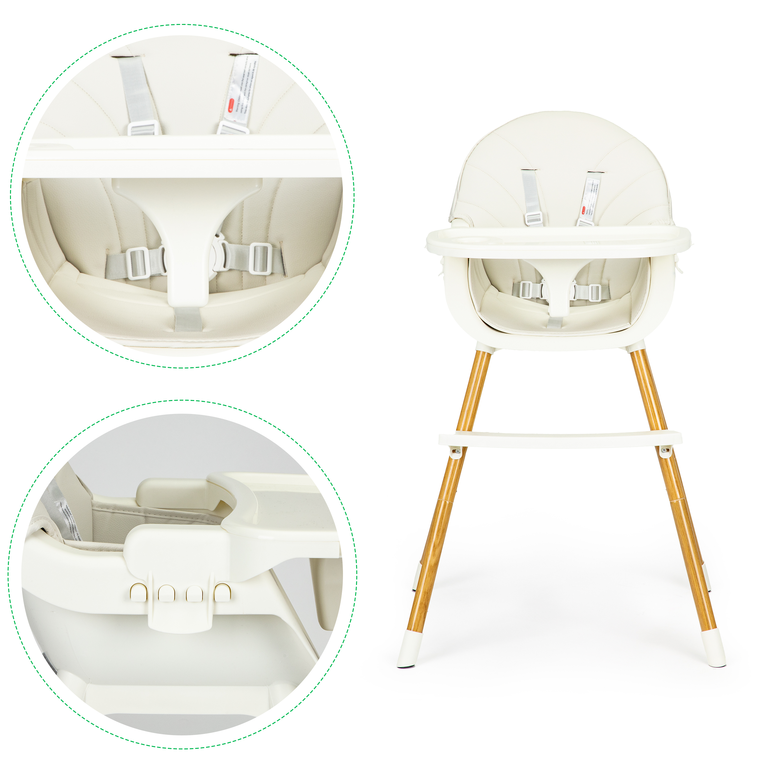 Ecotoys 2-in-1 maitinimo kėdutė
