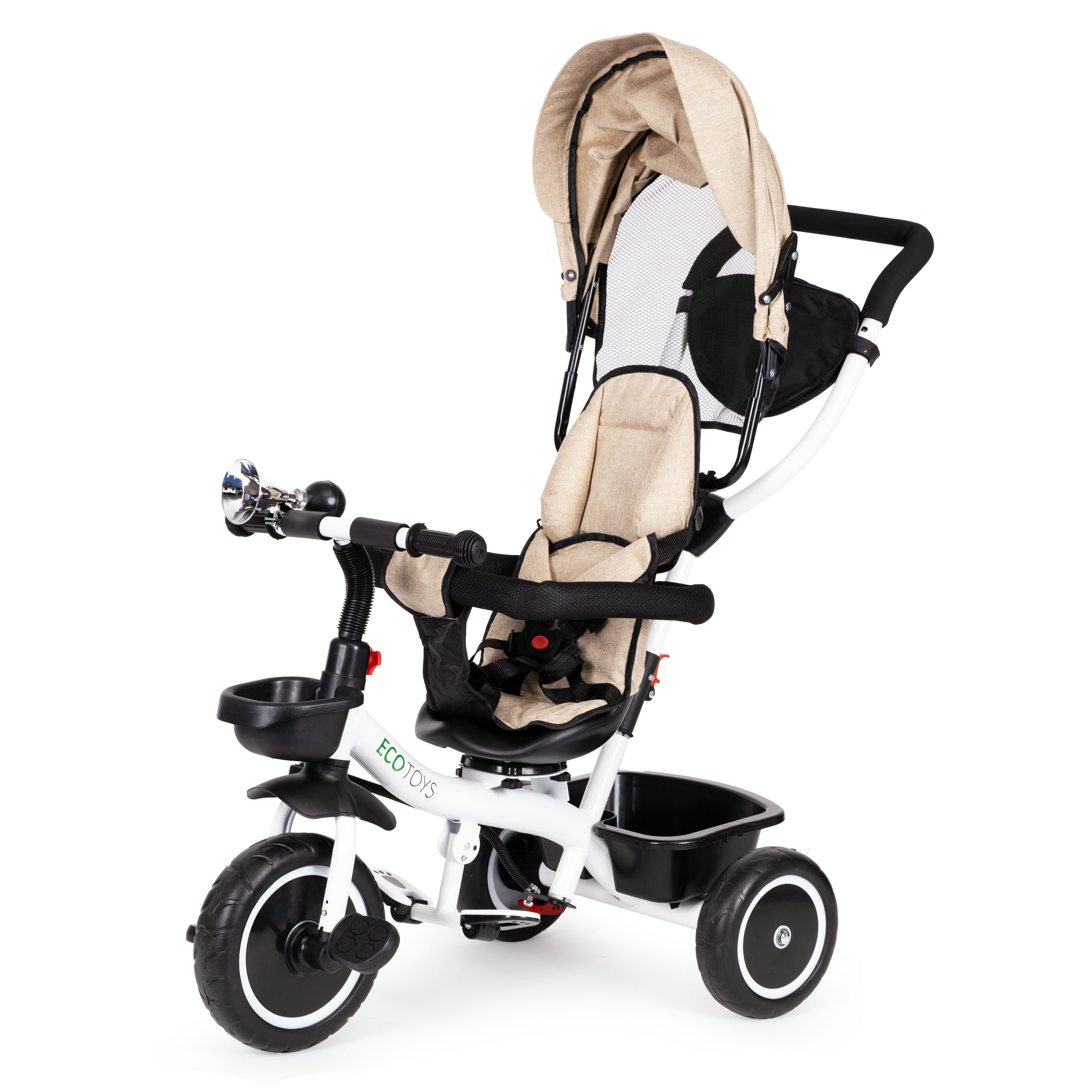 Triratukas ecotoys, smėlio spalvos