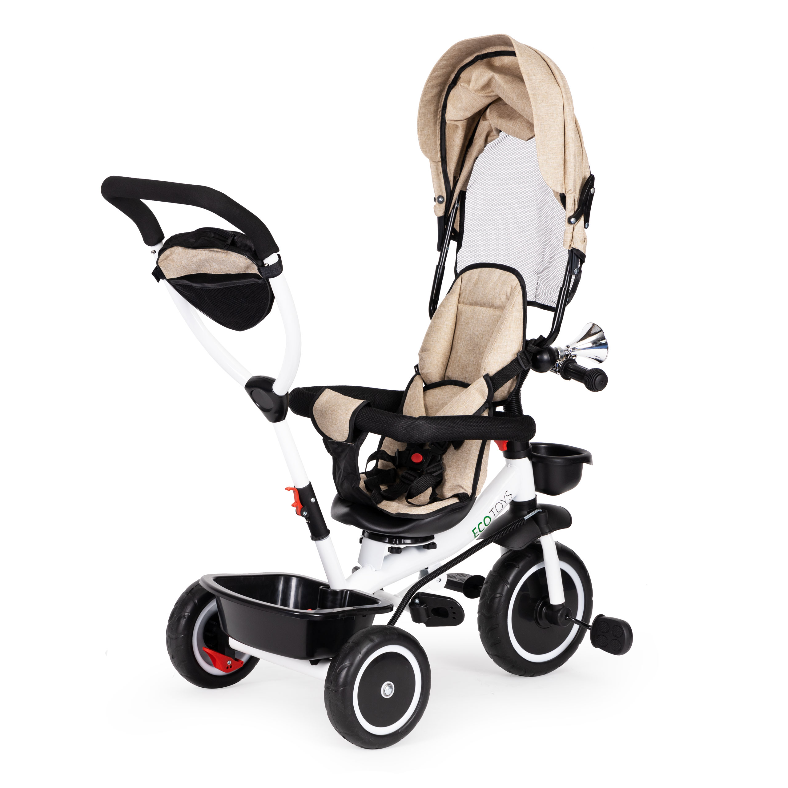 Triratukas ecotoys, smėlio spalvos