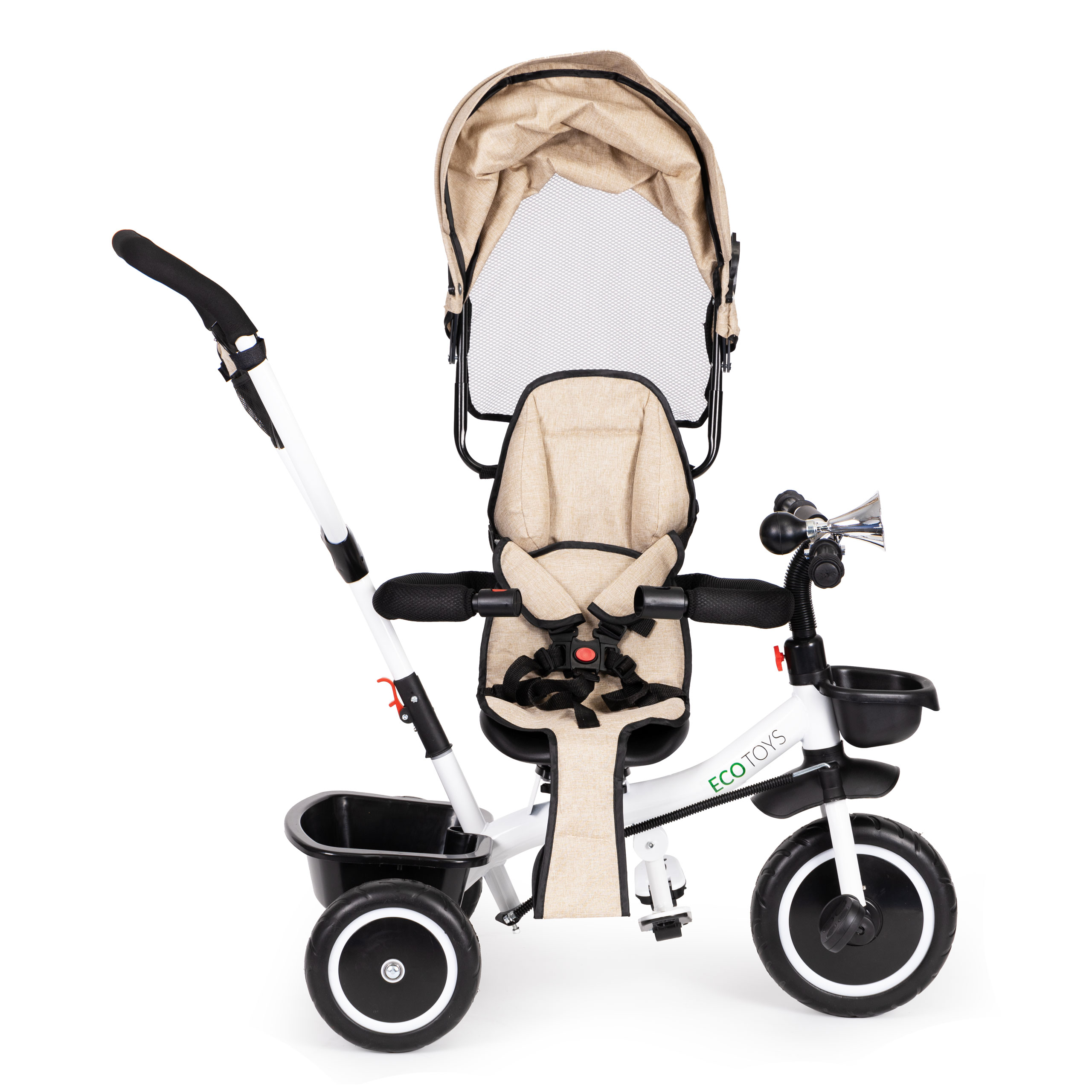 Triratukas ecotoys, smėlio spalvos