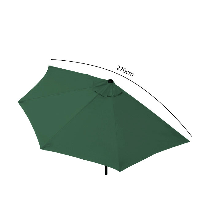 Pusinis skėtis 2.7 m green