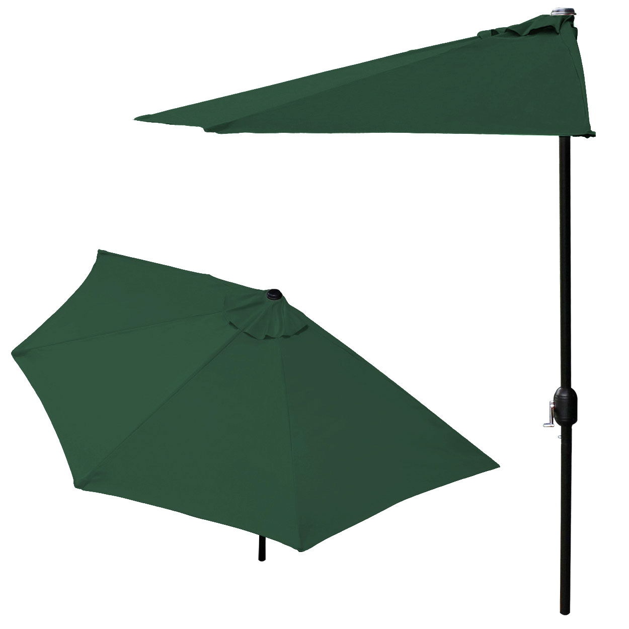 Pusinis skėtis 2.7 m green