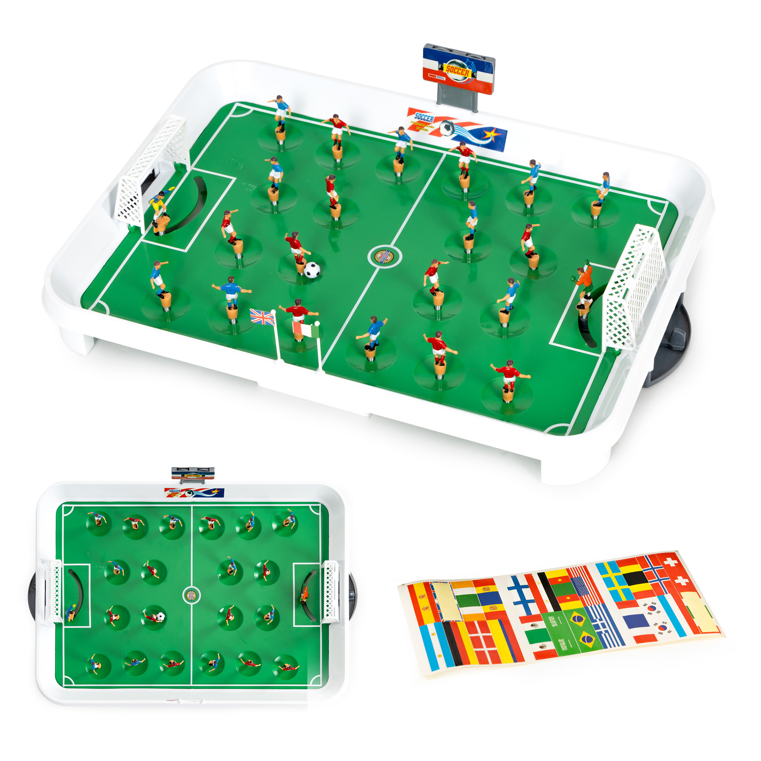 Stalo futbolas vaikams su rezultatų lentele ir lipdukais 51x37 cm