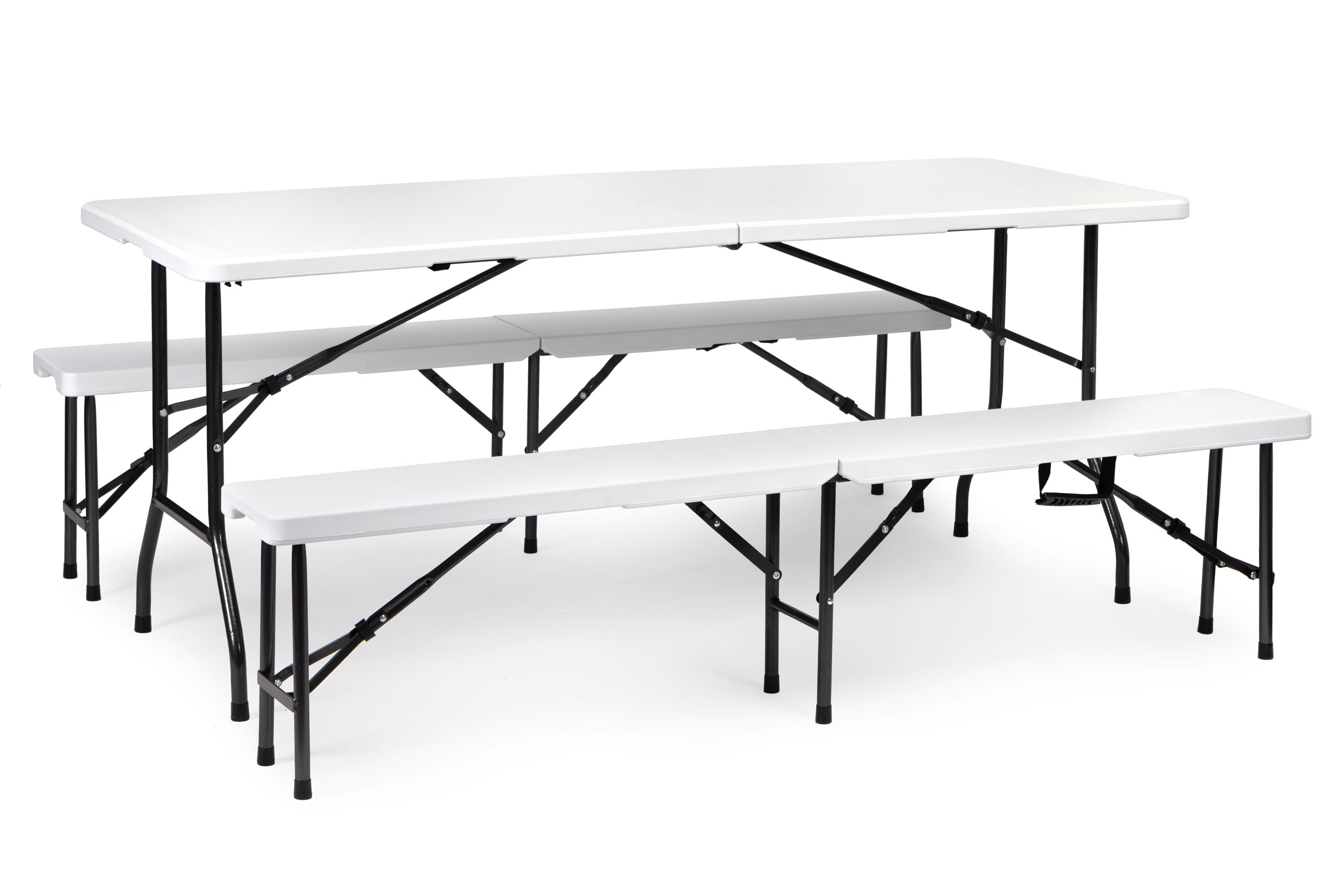 Stalas 180 cm + 2 suoliukai rinkinys modernhome