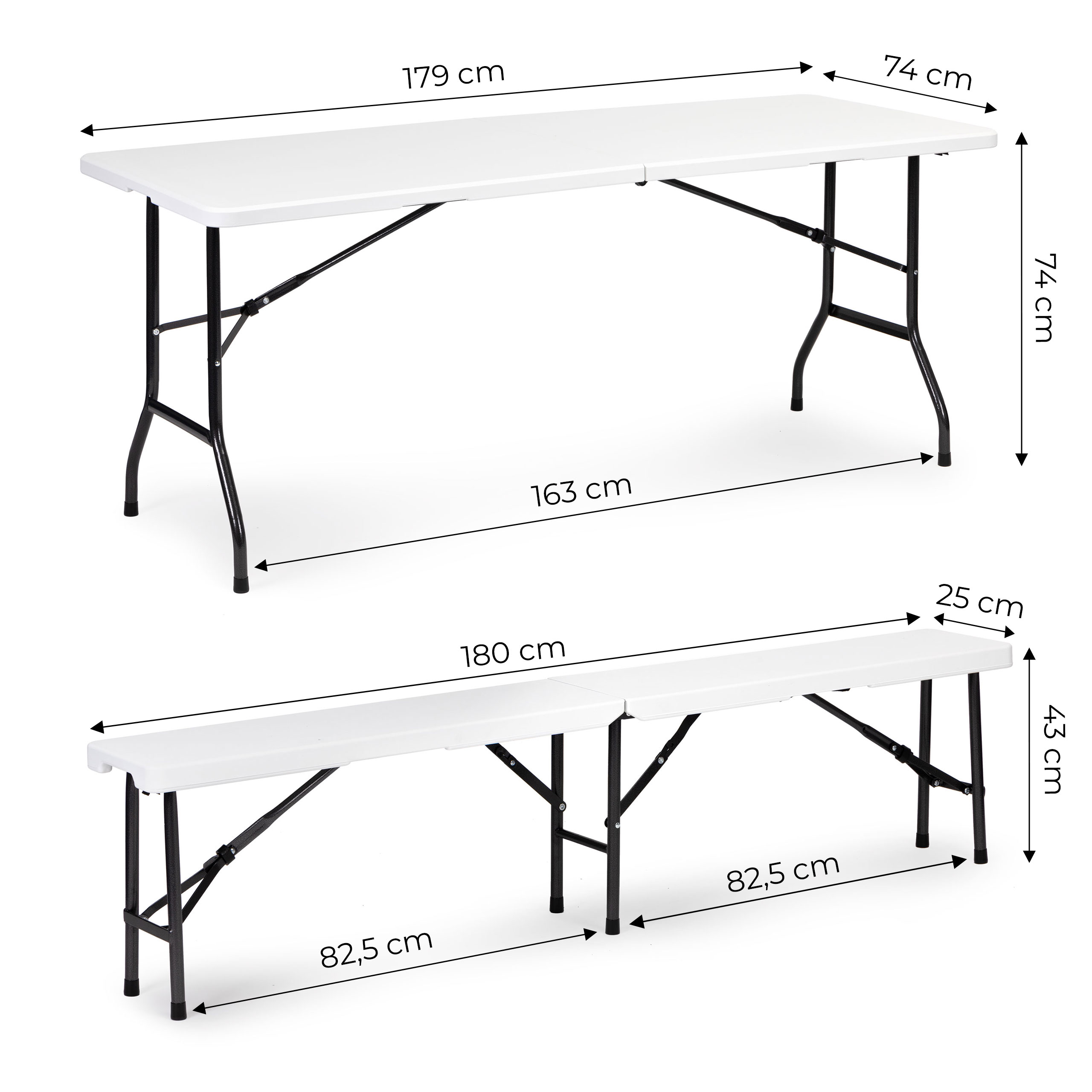 Stalas 180 cm + 2 suoliukai rinkinys modernhome