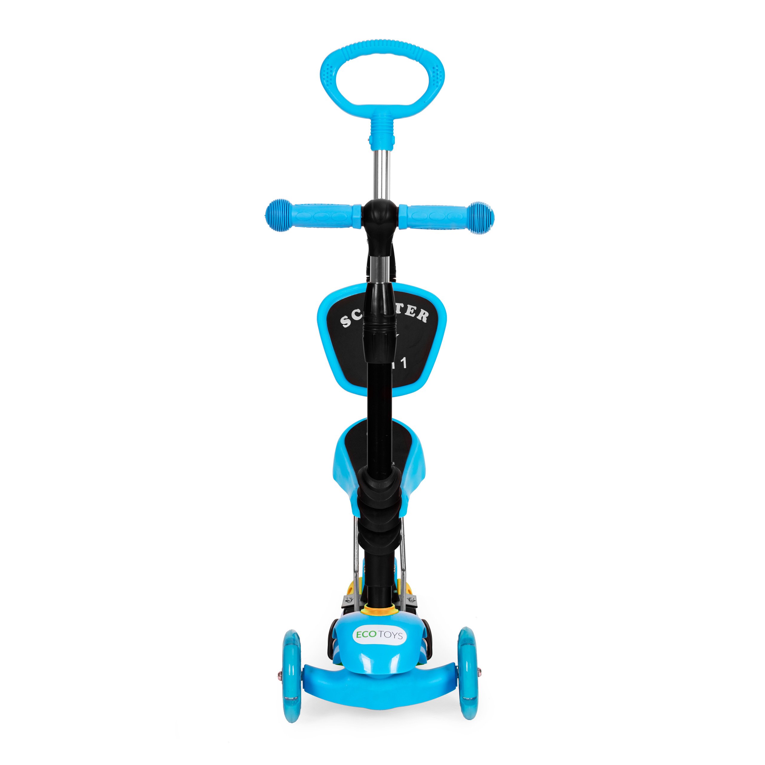 Triratis paspirtukas ecotoys 5in1, mėlynas