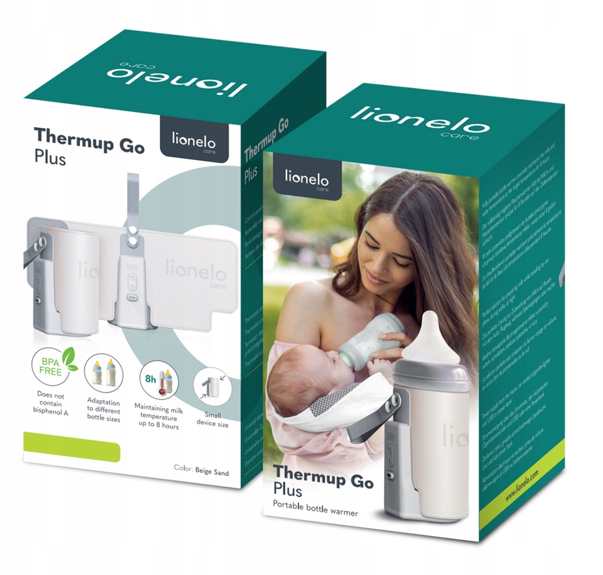 Buteliuko šildytuvas Lionelo Thermup Go, beige