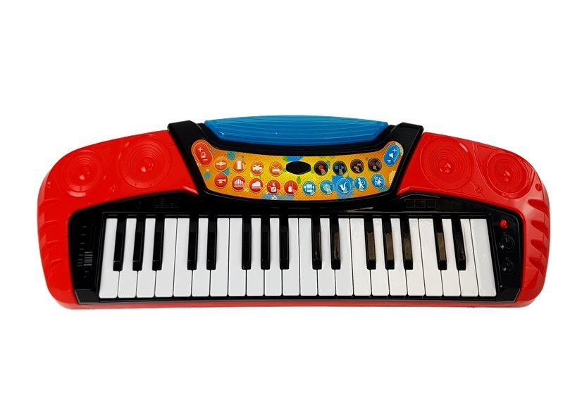 Muzikos rinkinys 3 in 1: gitara, klaviatūra, mikrofonas 2
