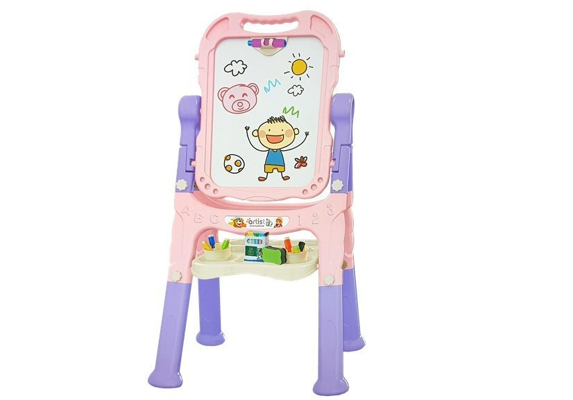 Dvipusė lenta su priedais 2in1, rožinė-violetinė