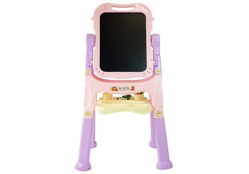 Dvipusė lenta su priedais 2in1, rožinė-violetinė 2