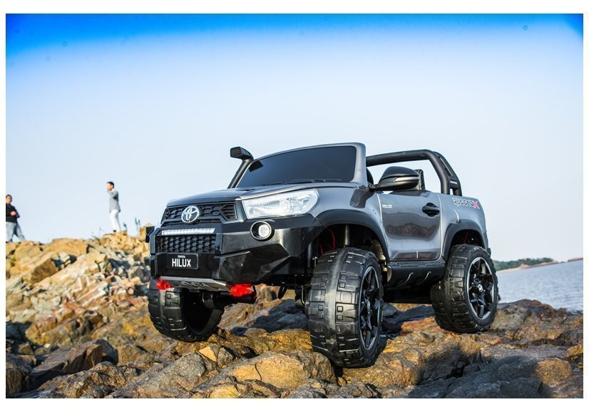 Elektromobilis vaikams toyota hilux, juodas lakuotas