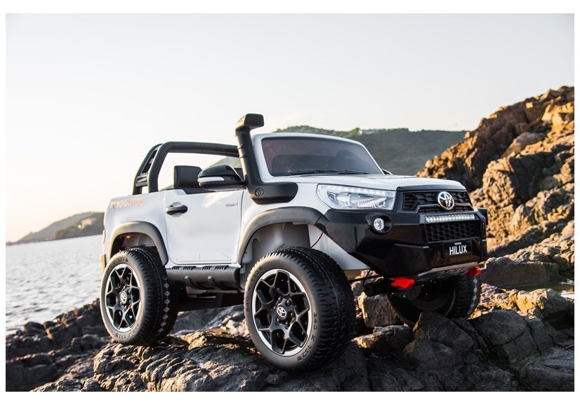 Elektromobilis vaikams toyota hilux, juodas lakuotas