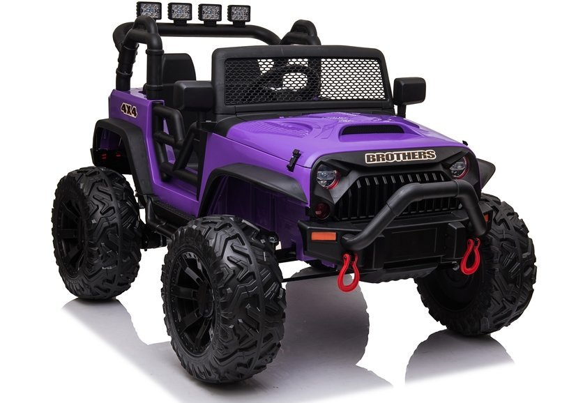 Vienvietis elektromobilis vaikams jeep jc666, violetinis