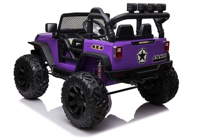 Vienvietis elektromobilis vaikams jeep jc666, violetinis