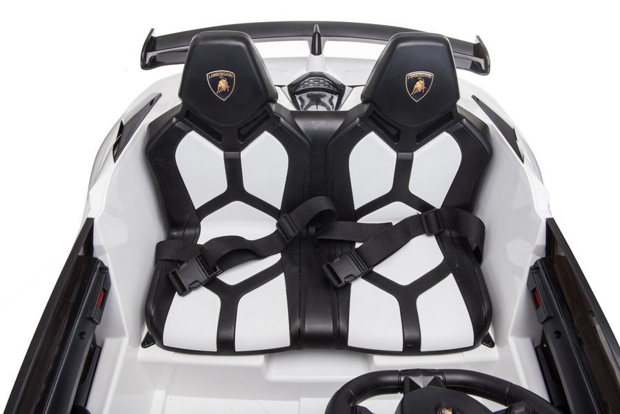 Dvivietis vaikiškas elektromobilis lean cars lamborghini aventador sx2028, baltas