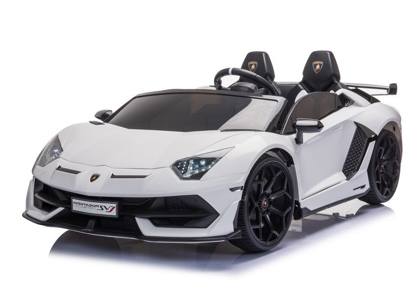 Dvivietis vaikiškas elektromobilis lean cars lamborghini aventador sx2028, baltas
