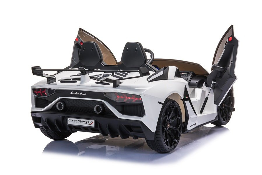 Dvivietis vaikiškas elektromobilis lean cars lamborghini aventador sx2028, baltas