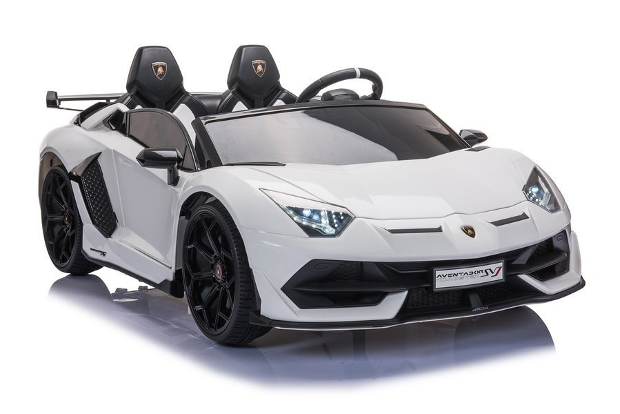 Dvivietis vaikiškas elektromobilis lean cars lamborghini aventador sx2028, baltas