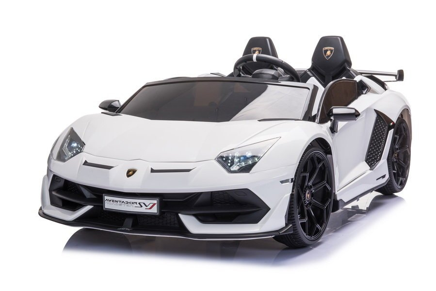 Dvivietis vaikiškas elektromobilis lean cars lamborghini aventador sx2028, baltas