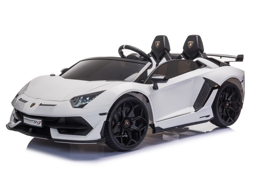Dvivietis vaikiškas elektromobilis lean cars lamborghini aventador sx2028, baltas