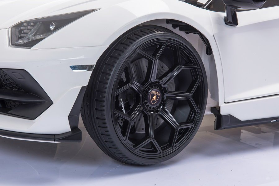 Dvivietis vaikiškas elektromobilis lean cars lamborghini aventador sx2028, baltas