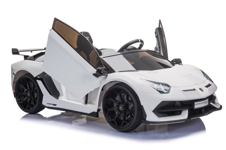 Dvivietis vaikiškas elektromobilis lean cars lamborghini aventador sx2028, baltas