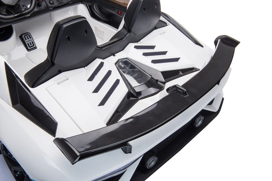 Dvivietis vaikiškas elektromobilis lean cars lamborghini aventador sx2028, baltas