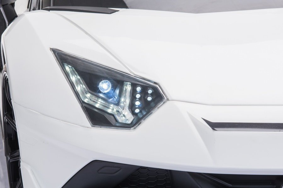 Dvivietis vaikiškas elektromobilis lean cars lamborghini aventador sx2028, baltas