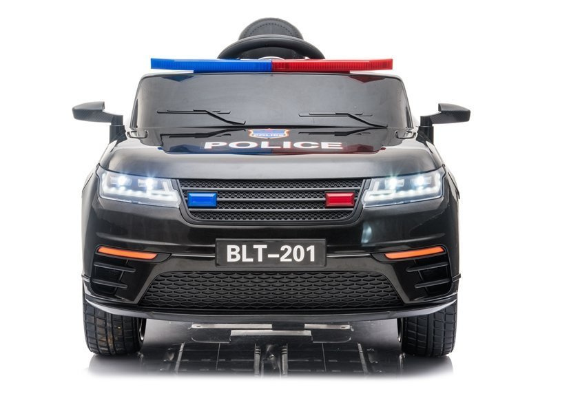 Vaikiškas policijos elektromobilis blt-201, juodas