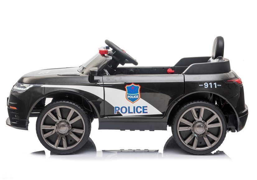 Vaikiškas policijos elektromobilis blt-201, juodas