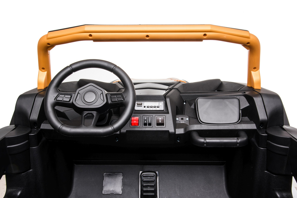 Dvivietis elektromobilis vaikams utv-2000 a032, auksinis