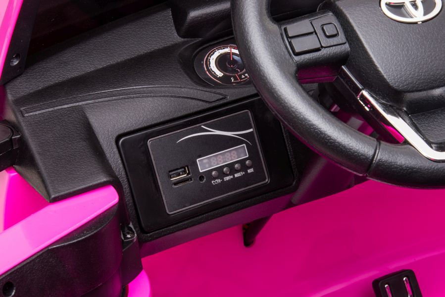 Dvivietis elektromobilis vaikams toyota hilux dk-hl850, rožinis