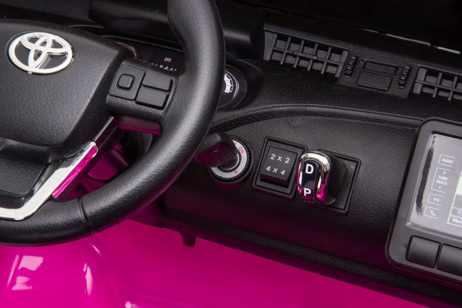 Dvivietis elektromobilis vaikams toyota hilux dk-hl850, rožinis