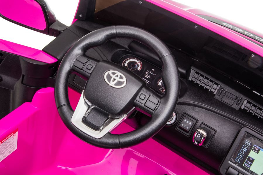 Dvivietis elektromobilis vaikams toyota hilux dk-hl850, rožinis