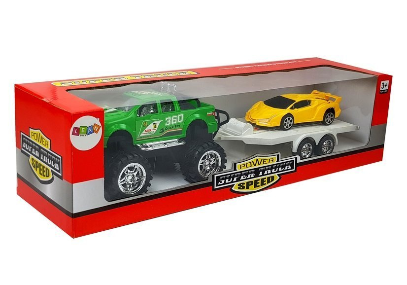 Automobilių rinkinys vaikams auto sportoe yellow terrain, 2 vnt.