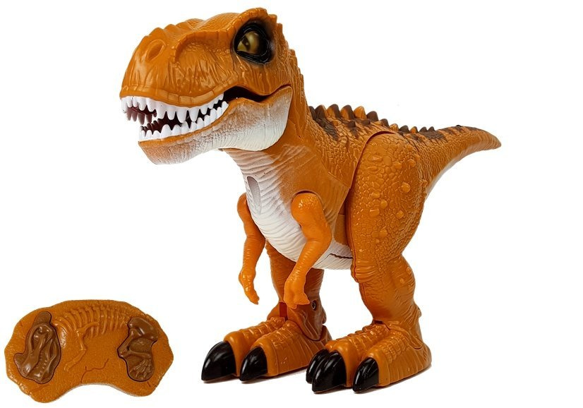 Nuotoliniu būdu valdomas dinozauras su šviesos ir garso efektais