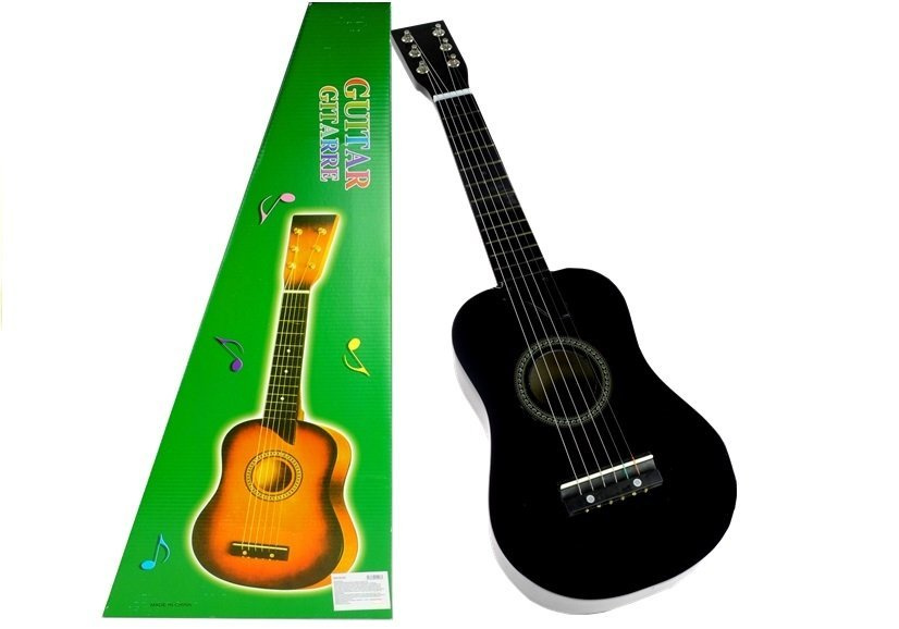 Klasikinė medinė gitara vaikams (juoda)